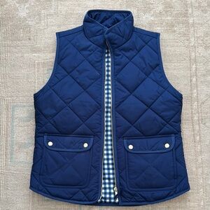 J.Crew Navy Quilted Vest